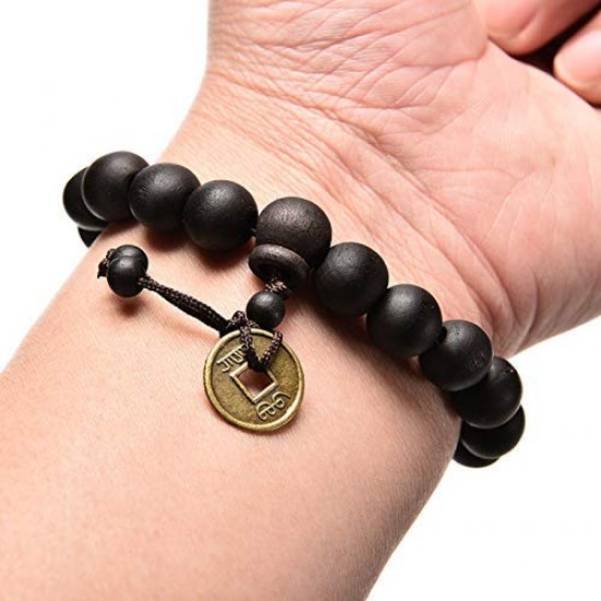 black wooden bracelet 8