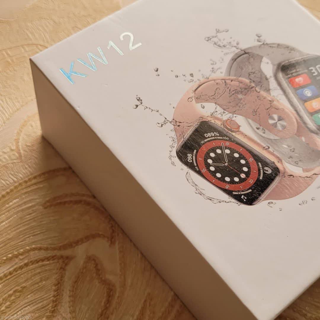 ساعت هوشمند kw12 – همراه هدست گردنی بلوتوث و همراه کارت گارانتی یکساله