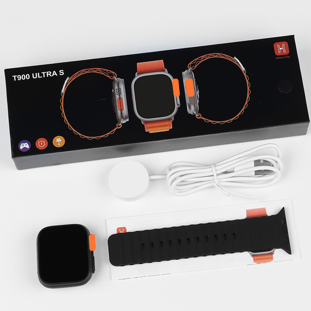 ساعت هوشمند T900 ULTRA S (اورجینال) + هندزفری بلوتوث هدیه + دستبند هدیه
