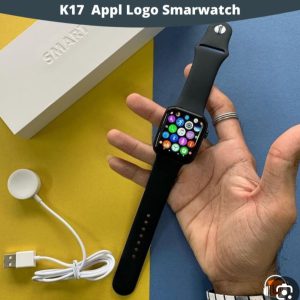 ساعت هوشمند k17 دارای لوگو اپل و شارژر وایرلس (اورجینال) + هندزفری هدیه و گارانتی یکساله ( حراجی)